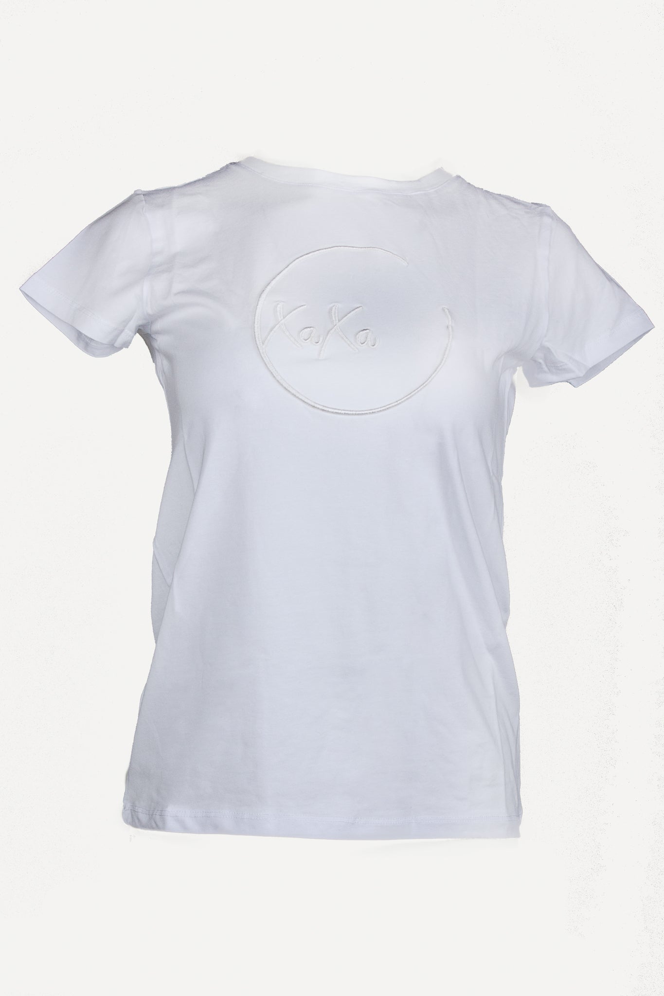 XaXa - White Logo on White T-Shirt