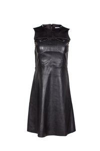 XaXa - Sassy Faux Leather Dress