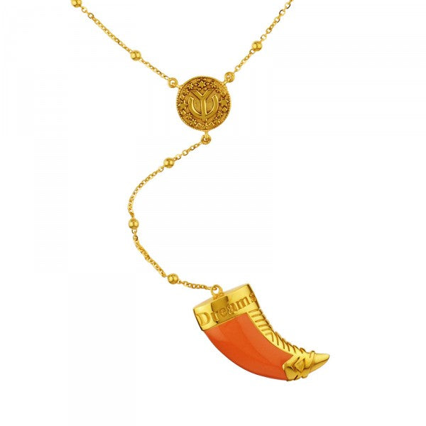 YC Hope and Dreams Necklace Orange Gold