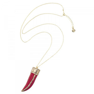 YC Funky Shark Necklace Pink