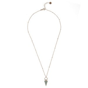 YC Triangle Blue Necklace